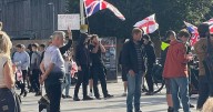 Plymouth flag protesters 'able to express themselves without trouble'