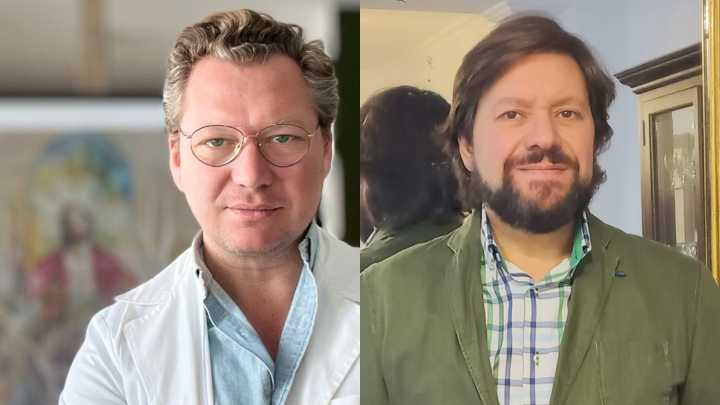 Juan Miguel Martín y Francisco Javier Mena, cartelista y pregonero de la Cabalgata de Dos Hermanas de 2026