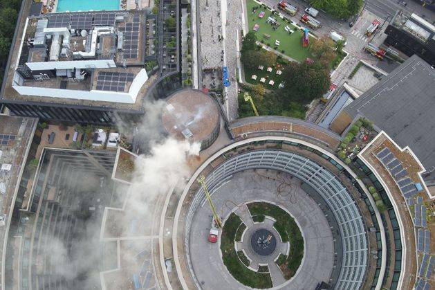 Firefighters tackle blaze at BBC’s former HQ Television Centre