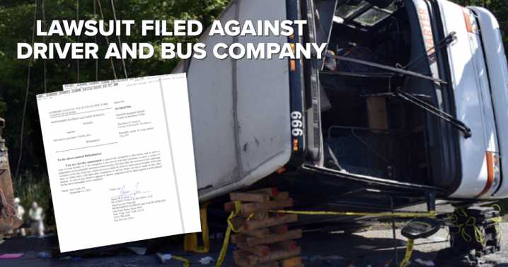 I-90 deadly bus crash survivors file lawsuit against driver and tour company