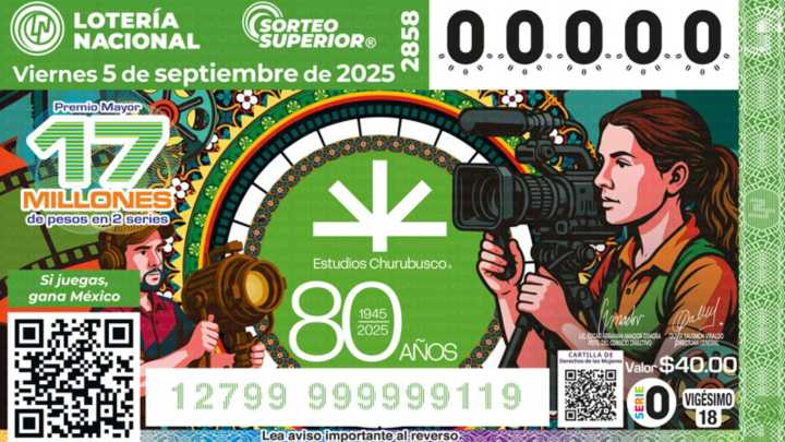 Cae en Monterrey Premio Mayor del Sorteo Superior No. 2858 de la Lotería Nacional