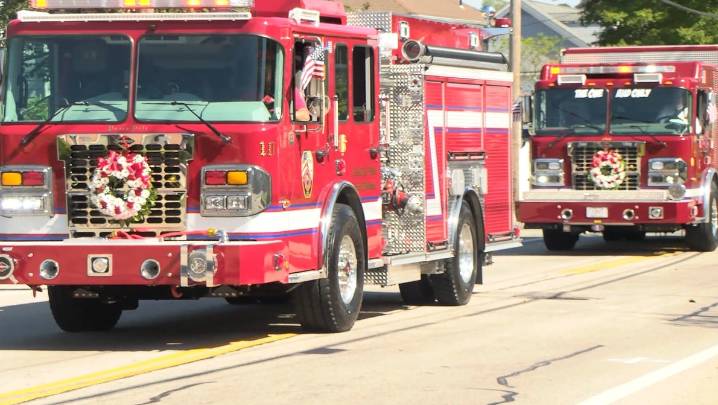 Parade in South Kingstown remembers firefighters killed in line of duty