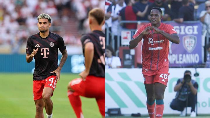 Luis Díaz y Yerry Mina marcaron goles con sus equipos en Europa tras clasificar al Mundial de 2026 con la selección Colombia