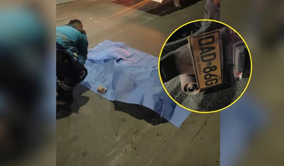 Grave accidente de tránsito dejó a un motociclista muerto