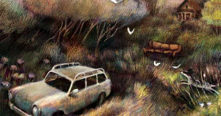Hitch a ride to the moon in a rusty old car and 'The Couch in the Yard'