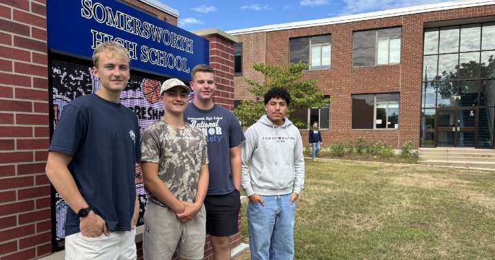 Freshmen at Somersworth High School kick off a new year