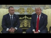 President Donald Trump meets with President of the Republic of Poland Karol Nawrocki