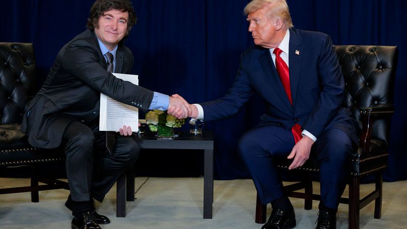 Trump ofrece su "apoyo total" a Javier Milei en la ONU y asegura que ganará las elecciones