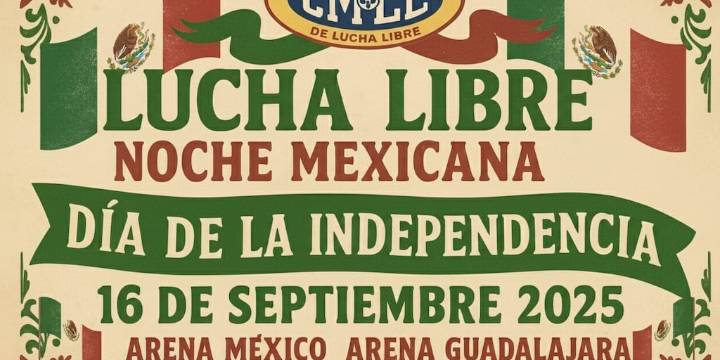 CMLL celebra la Independencia de México con tres funciones históricas en Arena México, Puebla y Guadalajara