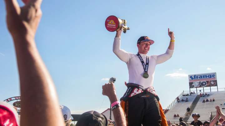 Tony Stewart at NHRA US Nationals: Justin Ashley wins over NASCAR Cup champ