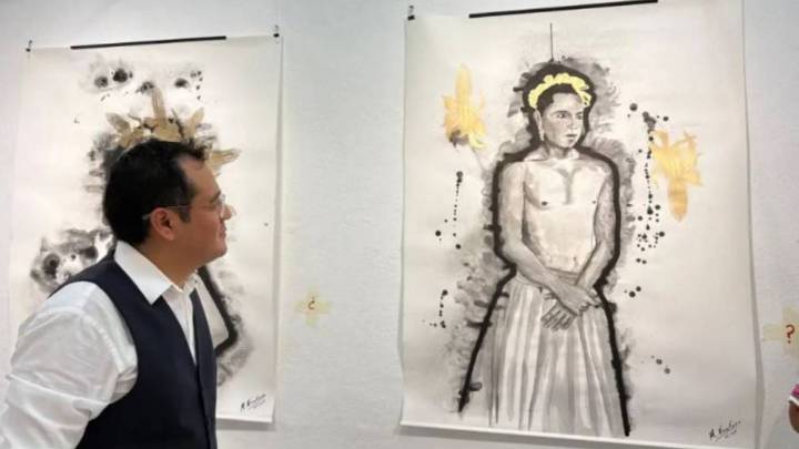 El pintor oaxaqueño José Manuel Montes presenta su exposición “Hombres y Patronos” en Barcelona