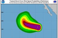 Marejadas provocadas por Huracán Narda amenazan Baja California Sur el fin de semana