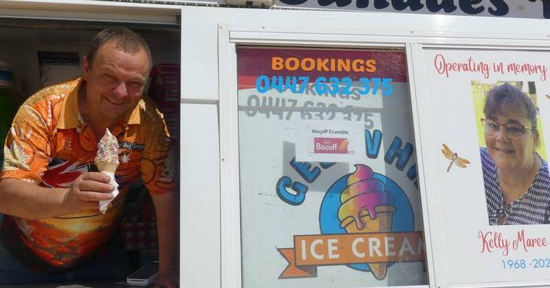 Outback ice-cream van serves sweet joy amid sorrow