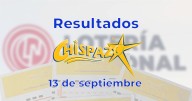 Resultados del Chispazo de hoy 13 de septiembre del 2025. Ve los números ganadores