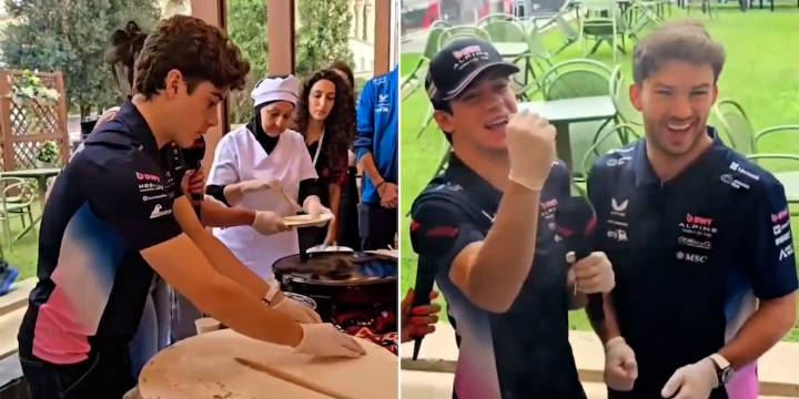 El divertido desafío de cocina entre Colapinto y Gasly en el GP de Azerbaiyán: “Arruinaste absolutamente mi kebab”