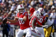 Deadspin | Patriots QB Drake Maye clashes with confident Panthers in game with hometown feel