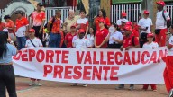 Deportistas en Cali realizan un plantón en contra del recorte del presupuesto del deporte para el 2026