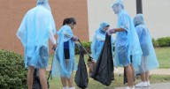 TAMUCC students take part in campus clean-up despite rainy weather