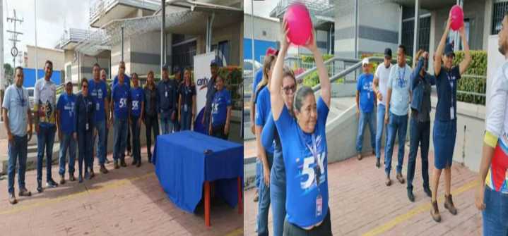 INCRET Apure promueve pausas activas para trabajadores de CANTV