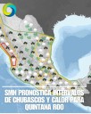 SMN pronostica intervalos de chubascos y calor para Quintana Roo