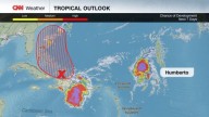 Amenaza para la costa este de EE.UU.: una nueva tormenta tropical podría unirse al huracán Humberto