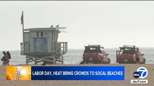 Rip currents expected at Los Angeles County beaches amid Labor Day heat wave