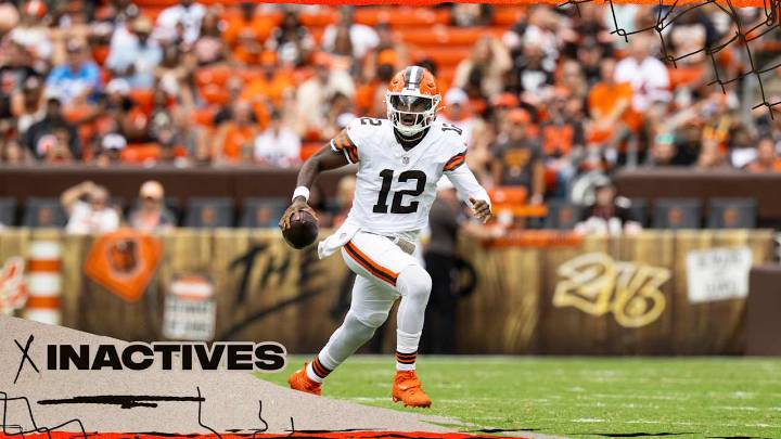 Browns announce inactives for Week 1 vs. Bengals