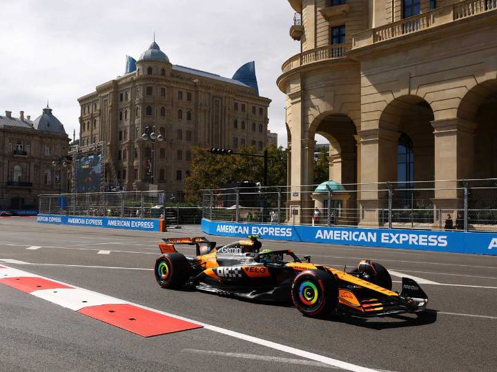 Norris recupera brillo y fue el más rápido en la 3ª práctica de Azerbaiyán