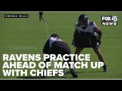 Baltimore Ravens hit practice field ahead of matchup with Kansas City Chiefs