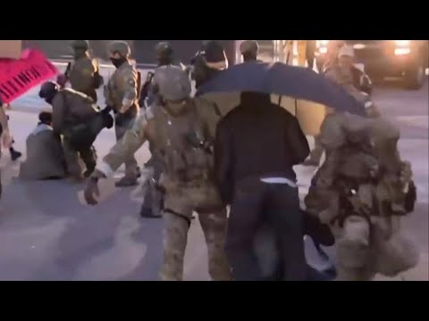 Video shows ICE protesters being dragged by agents near Chicago