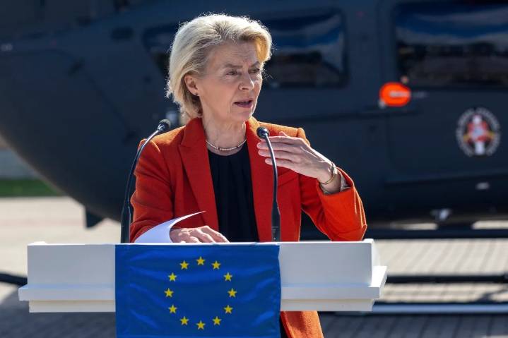 Rusia habría interferido GPS del avión de Von der Leyen
