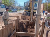 SAMEEP avanza con el reemplazo de cañerías cloacales en Sáenz Peña