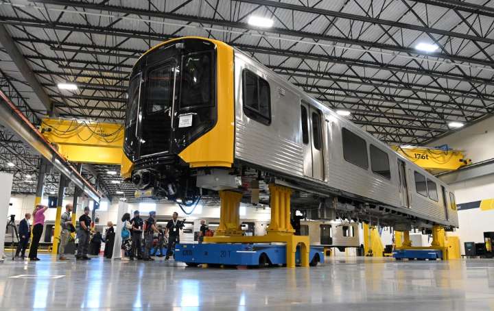 Hitachi's $100 million train factory in Western Maryland looks to future with robotic dogs and other AI