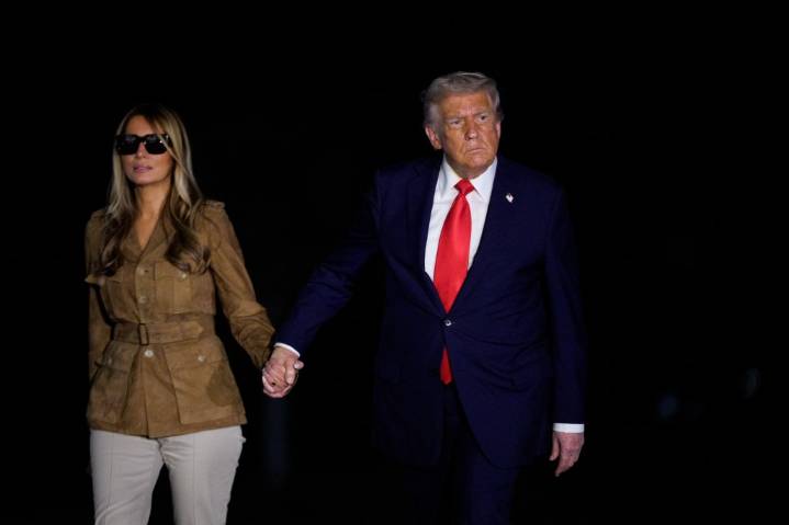 New video shows Melania appearing to anger Trump by spurning his hand
