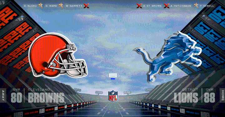 WATCH LIVE: Lions vs. Browns preview, Madden 26 simulation