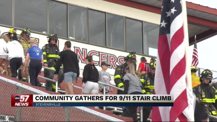 Community gathers for 9/11 stair climb