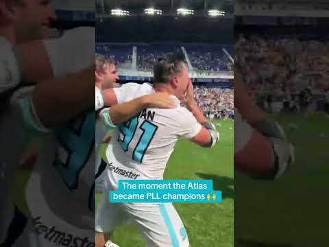 The moment the New York Atlas won the 2025 PLL Championship 🏆