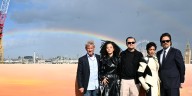 Rainbow Forms Above ‘One Battle After Another’ Cast During Their Photo Call | Benicio Del Toro, Chase Infiniti, Leonardo DiCaprio, One Battle After Another, Sean Penn, Teyana Taylor | Just Jared: Cele