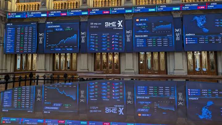 El Ibex 35 sube en ascensor