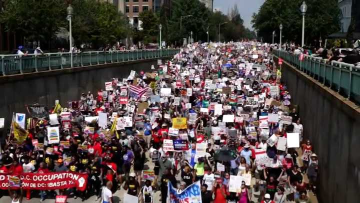 Video: Protests in US over deployment of national guard troops