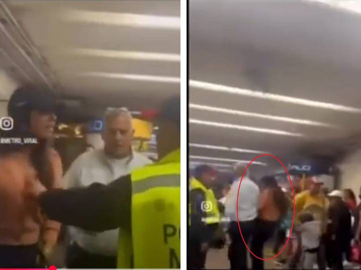 Lady Metro CDMX: grita “¡No me agarres la ch**!” mientras lanza patadas