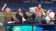 Ryan Fitzpatrick strips off live on Amazon TNF broadcast after relentless chants from Bills fans