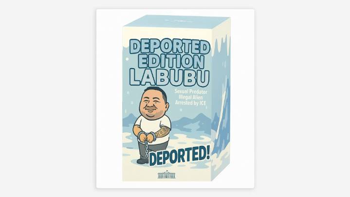 La Casa Blanca usa la marca 'Labubu' para burlarse de un migrante deportado