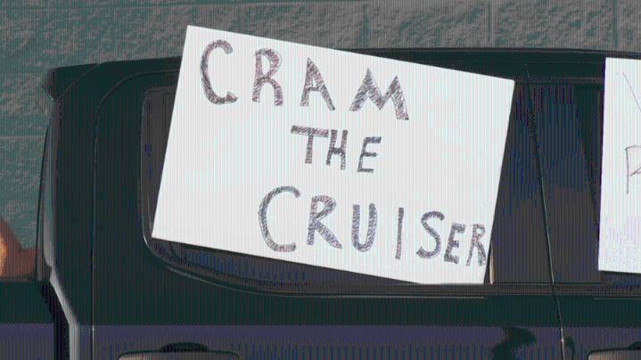 Boonville police host Cram the Cruiser event