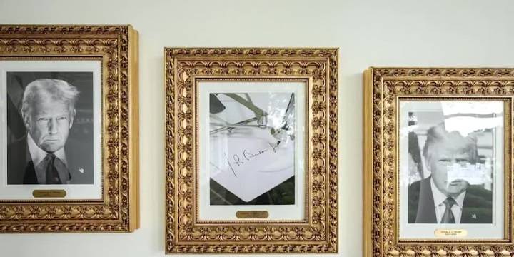 Trump snubs Biden with autopen photo on new Presidential Walk of Fame