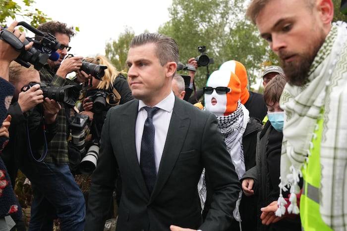 A British court throws out terror-related charge against Irish