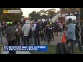 Protesters gather outside suburban Chicago ICE facility