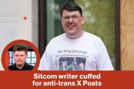 Sitcom writer cuffed for anti