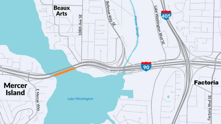 Expect eastbound I-90 delays in WA as bridge work begins