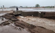 Anegamientos y un derrumbe en General Pico tras las lluvias